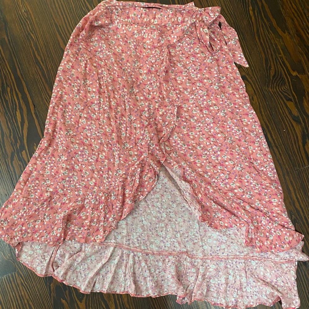 Petal + pup wrap skirt